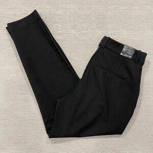Talbots Dress Pants Womens 12 32x30 Black Nylon Tapered Office Trousers
